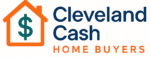 Cleveland Cash Home Buyers logo featuring an orange house icon with a green dollar sign